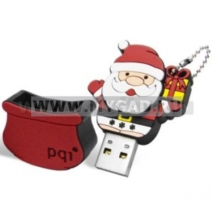 Подарочная usb-флешка в форме Деда Мороза PQI на 8 ГБ оптом в магазине mygad.РУ