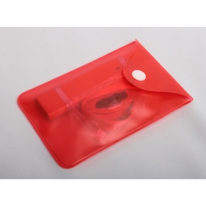 USB флеш-диск на 4 GB, красный, пластиковый корпус, алюминиевые вставки, MG17002.R.4gb с лого