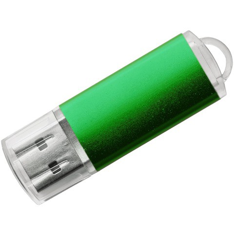 Флешка 8 ГБ зеленая, пластик и металл «ДАНИ»