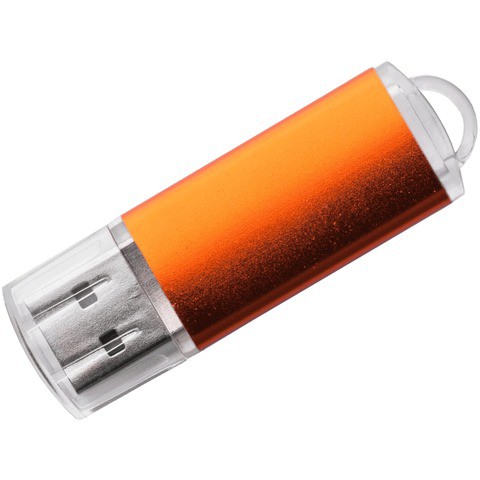 Оранжевая флешка 32 гб, пластик и металл «ДАНИ»