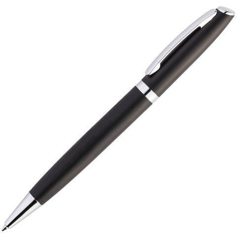 Черная ручка, металл «ВЕСТА»