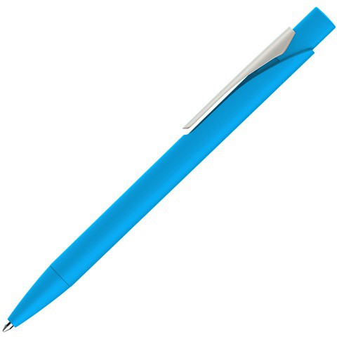 Ручка голубая, пластик и soft-touch «МАСТЕР-СОФТ»