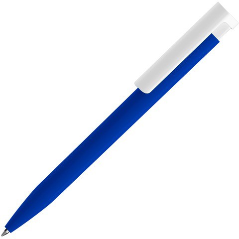 Синяя ручка, пластик и soft-touch «КОНСУЛ-СОФТ»