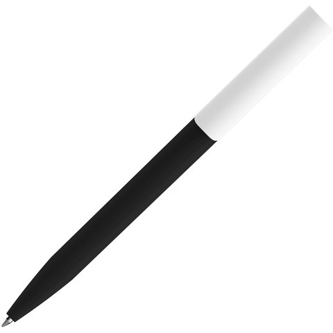 Черная ручка, пластик и soft-touch «КОНСУЛ-СОФТ»