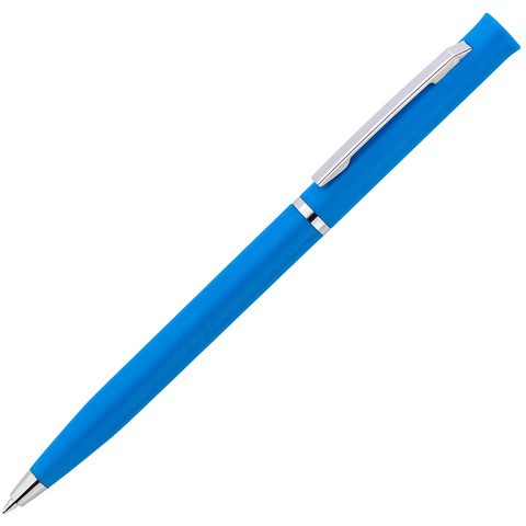 Ручка голубая, пластик «ЕУРОПА»