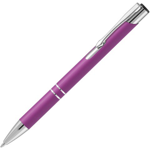 Фиолетовая ручка, металл и soft-touch «КОСКО-СОФТ»