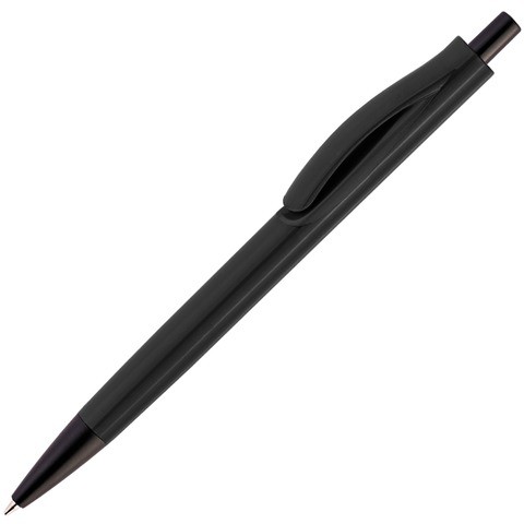 Ручка черная полностью, пластик «ФОКУС»