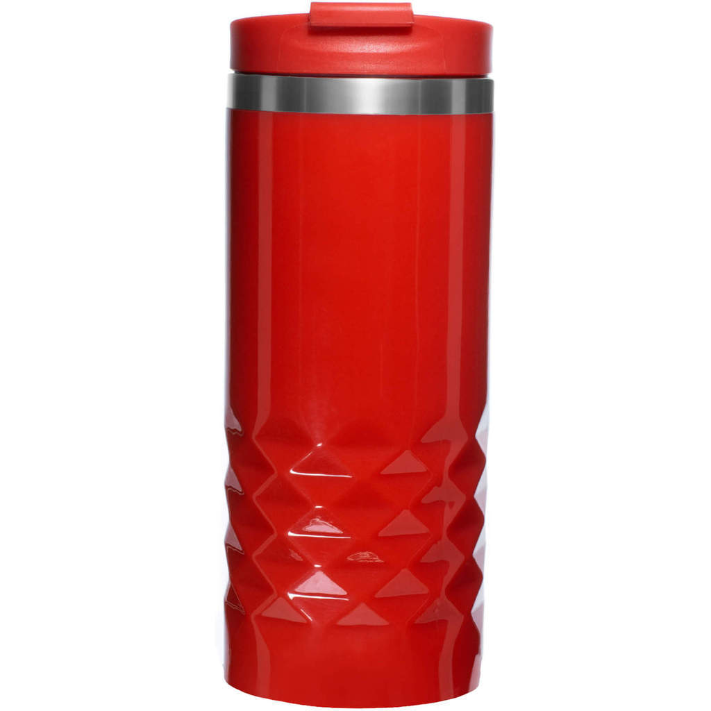 Изображение Термокружка 350мл. красная с красной крышкой, металл и пластик «НЕКСТ-КОЛОР»