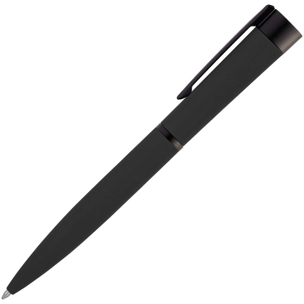 Схема Ручка черная полностью, металл и soft-touch «ГРОМ-СОФТ-МИРРОР»