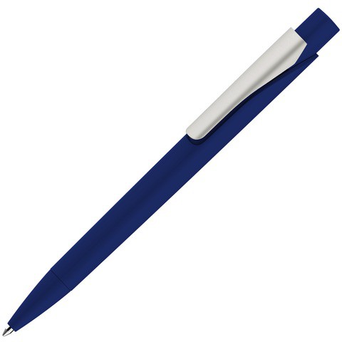 Ручка темно-синяя, пластик и soft-touch «МАСТЕР-СОФТ»