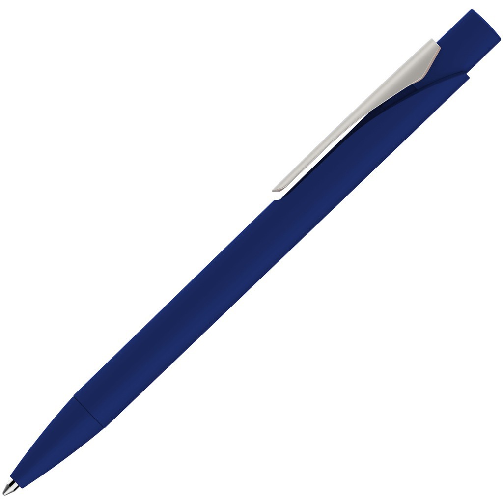 Изображение Ручка темно-синяя, пластик и soft-touch «МАСТЕР-СОФТ»