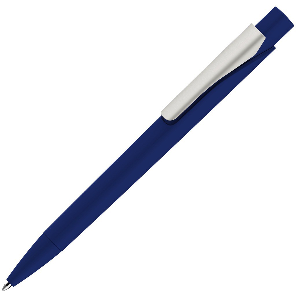 Фото Ручка темно-синяя, пластик и soft-touch «МАСТЕР-СОФТ»