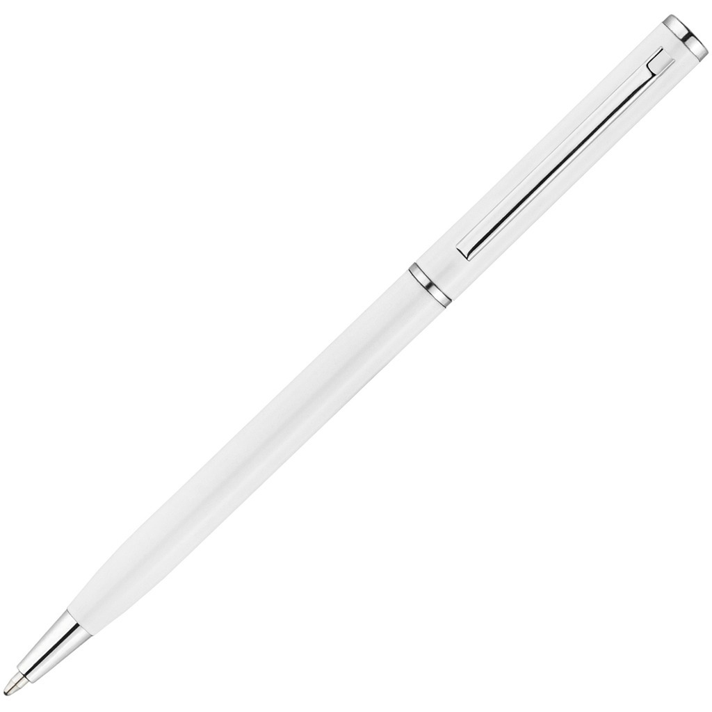 Фотография Белая ручка (акция! 36.90 от 300шт.), металл «ХИЛТОН»
