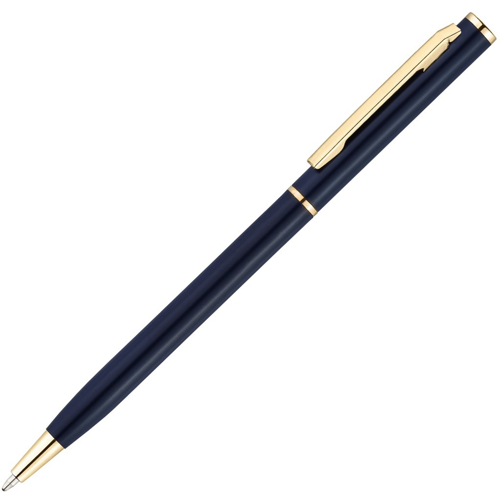 Изображение Ручка темно-синяя, металл «ХИЛТОН-ГОЛД»