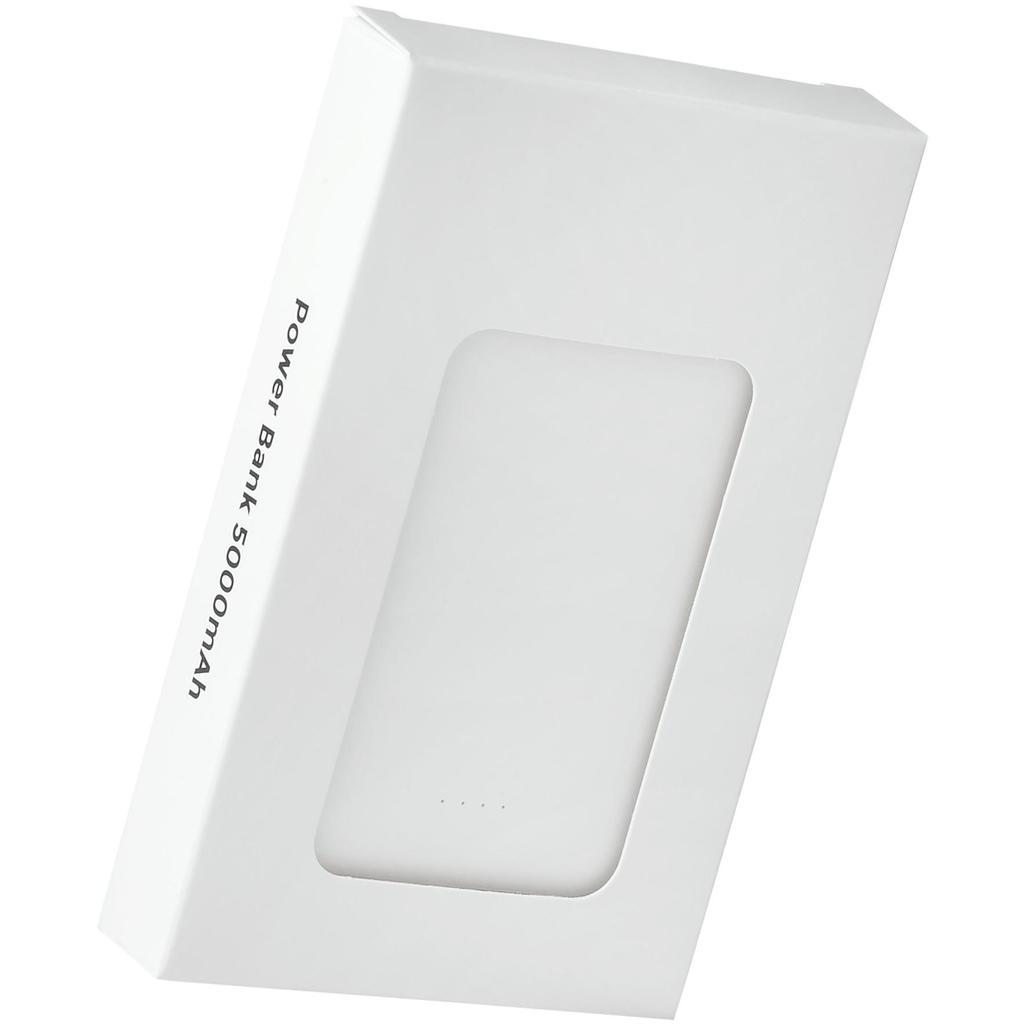 Картинка Внешний аккумулятор WOW TYPE-C, 5000 мА·ч белый, пластик