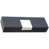 Черный футляр для 1-2 ручек, пластик и металл «МЕЛОДИ» Схема