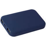 Синий внешний беспроводной аккумулятор magik soft type-c 5 вт, 5000 ма·ч, пластик и soft-touch Картинка