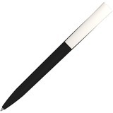 Черная ручка, пластик и soft-touch «ЗЕТА-СОФТ» Изображение