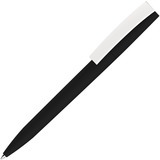 Черная ручка, пластик и soft-touch «ЗЕТА-СОФТ» Фотография